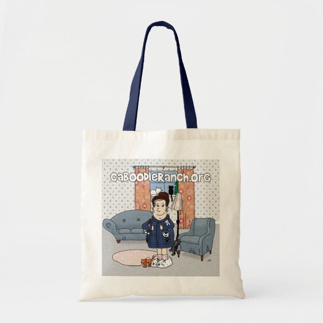 Bolsa Tote "Senhora louca" (2011) sacos do gato (Frente)