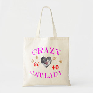 Bolsa Tote Senhora louca do gato 40