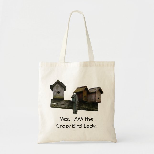 Bolsa Tote Senhora louca sacola do pássaro (Frente)