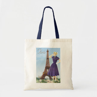 Bolsa Tote Senhora na torre Eiffel
