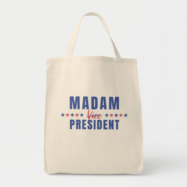 Bolsa Tote Senhora Presidente Eleições 2024 Kamala Harris (Frente)