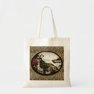 Bolsa Tote Senhora Saco do leopardo do estilo do art deco