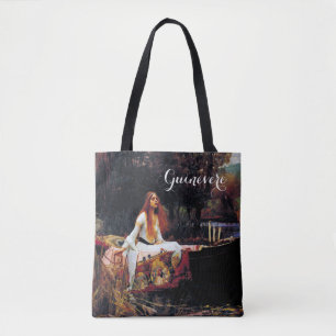 Bolsa Tote Senhora Shallot em belas artes de J.W. Waterhouse