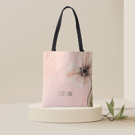 Bolsa Tote Senhoras Elegante Flor Silvestre Boho Fofo