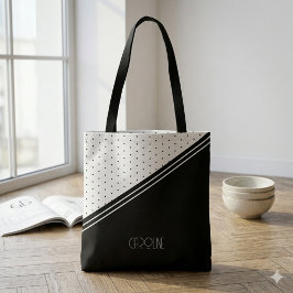 Bolsa Tote Senhoras Elegantes Bolinhas Boho Fofo