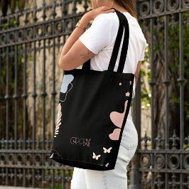 Bolsa Tote  Senhoras Preto Boho Fofo Elegante 