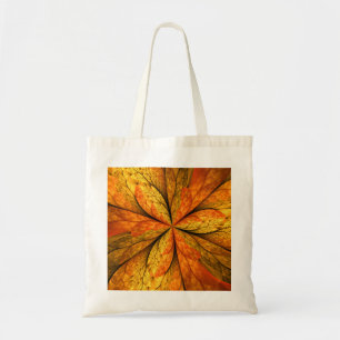 Bolsa Tote Sensação de outono, Flor Fractal Abstrato modern