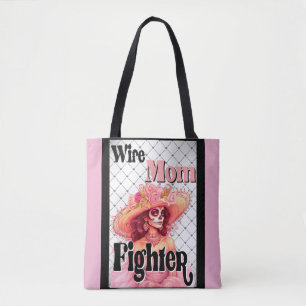 Bolsa Tote Sensibilização do Cancer da Mama do Crânio do Açúc