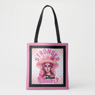 Bolsa Tote Sensibilização do Cancer da Mama do Crânio do Açúc