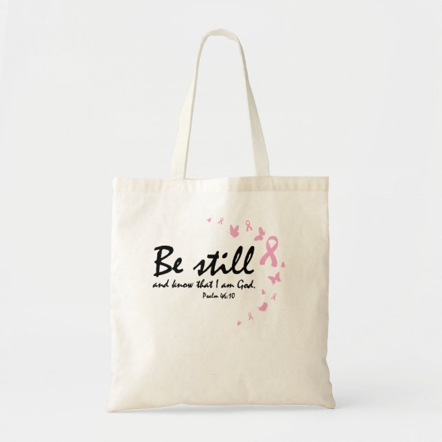 Bolsa Tote Sensibilização do Cancer para os presentes religio (Frente)