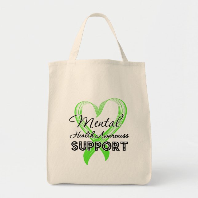 Bolsa Tote Sensibilização para a saúde mental - Suporte (Frente)