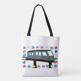 Bolsa Tote Sensor do Autismo do Comboio Monorail Aspergers