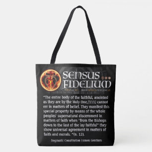 Bolsa Tote Sensus Fidelium Católico "Sentido dos Fiéis"