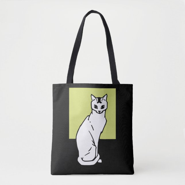 Bolsa Tote Sentado Cat Julie de Graag Art Nouveau (Frente)