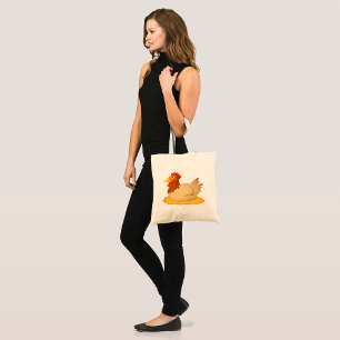 Bolsa Tote Sentado no Nest Cute Fazenda