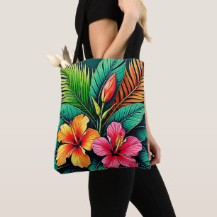 Bolsa Tote Sentimentos Coloridos: Rosto Abstrato