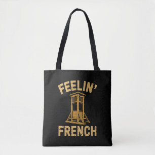 Bolsa Tote Sentindo Guilhotina Vintage Francesa