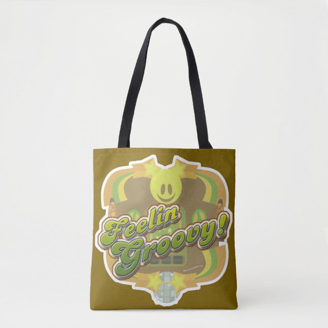 Bolsa Tote Sentir Anos setenta Groovy Estilo Disco Art Divert (Frente)