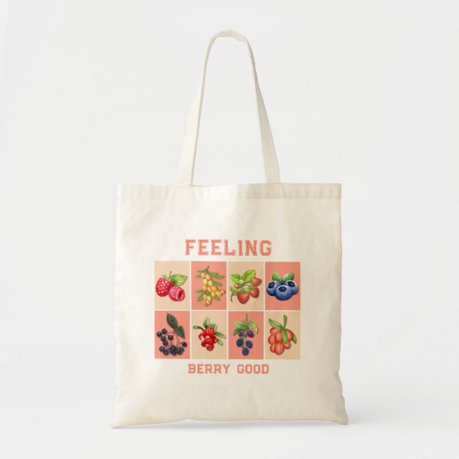 Bolsa Tote SENTIR BERRY BOM E Personalizável Berries de Moran (Frente)