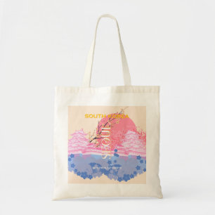 Bolsa Tote Seoul South Korea Viagem Art, Pastel