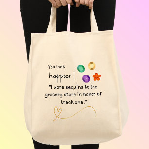 Bolsa Tote Sequências para a mercearia rastrear um Tote Bag