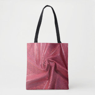 Bolsa Tote Sequin sparkle coral rosa