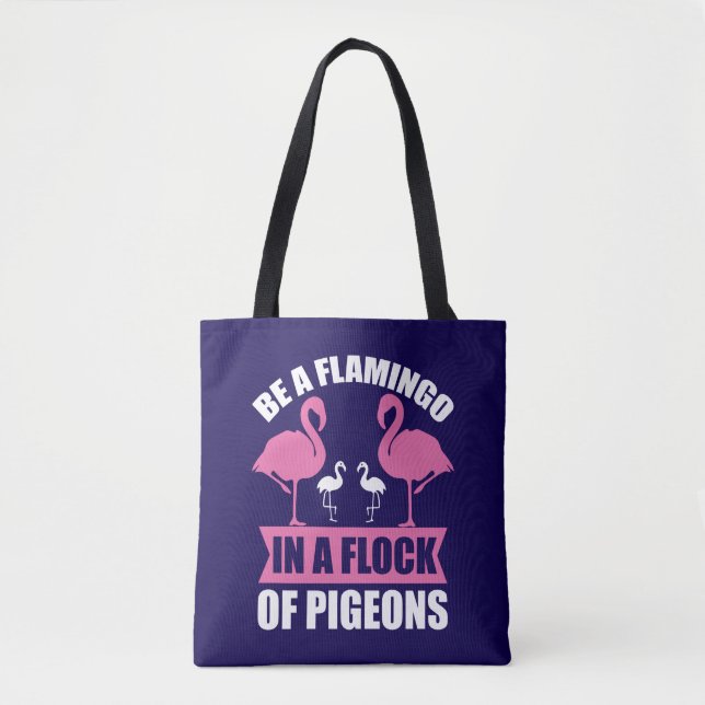Bolsa Tote Ser Flamingo Num Bando De Pombos-18716 (Frente)