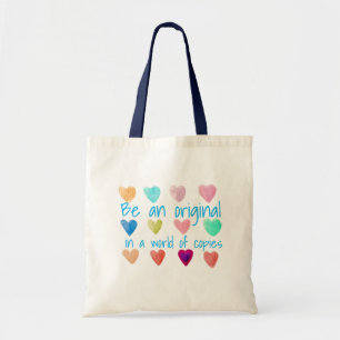 Bolsa Tote Ser Original Num Mundo De Copias Coração