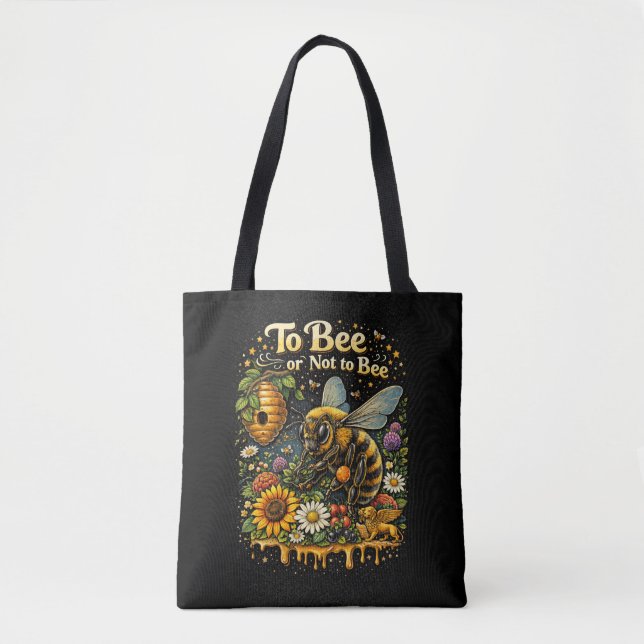 Bolsa Tote Ser ou Não Ser Abelha (Frente)