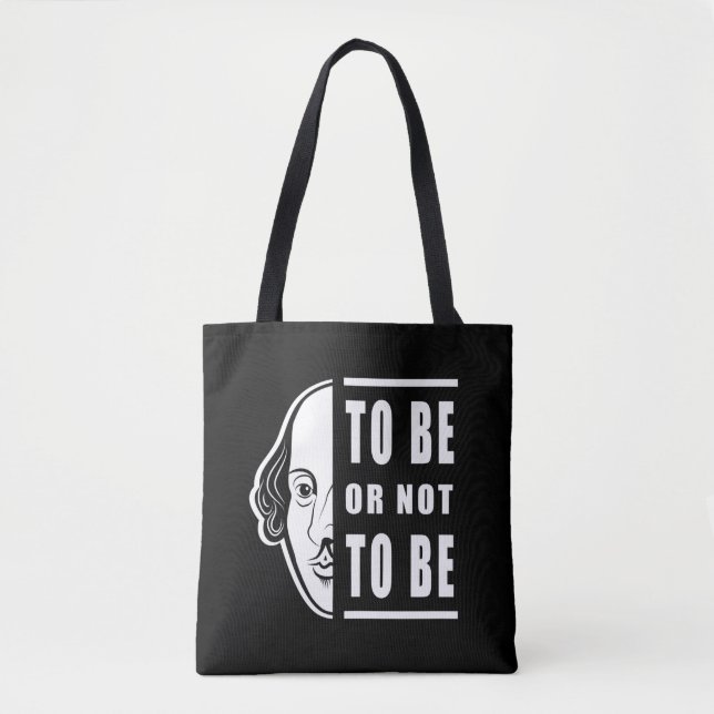 Bolsa Tote Ser Ou Não Ser Shakespeare Cita Thespian (Frente)