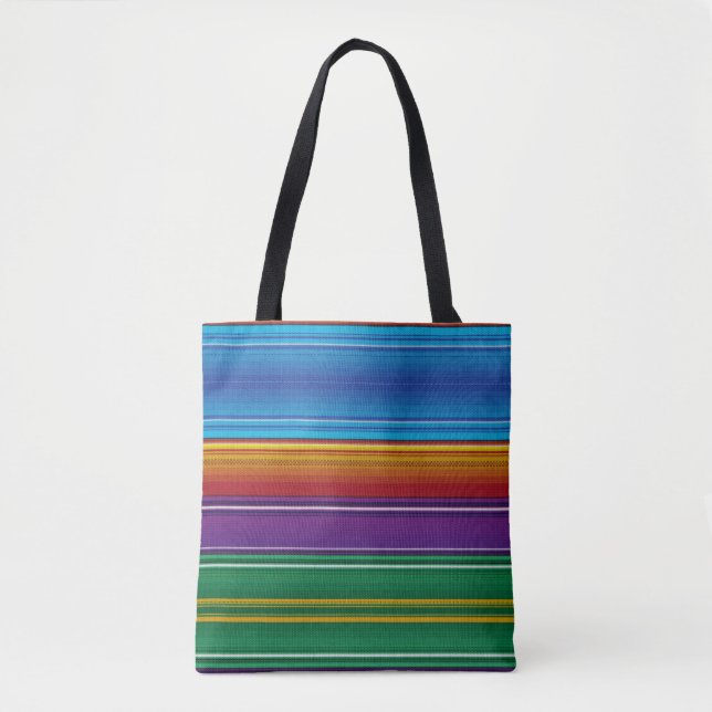 Bolsa Tote Serape mexicano #3 (Frente)
