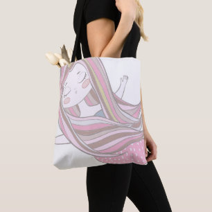 Bolsa Tote Sereia consciente da meditação