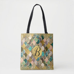 Bolsa Tote Sereia Dimensiona A Tendência do Glitter de Várias