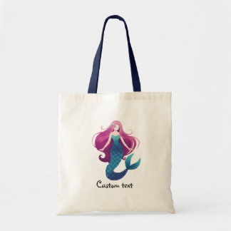 Bolsa Tote Sereia do Mar bonito Personalizada Tote Bag