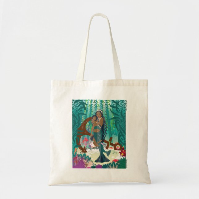 Bolsa Tote Sereia Família (pele e olhos castanhos) Tote Bag (Frente)