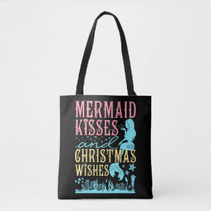 Bolsa Tote Sereia Kisses e desejos de Natal