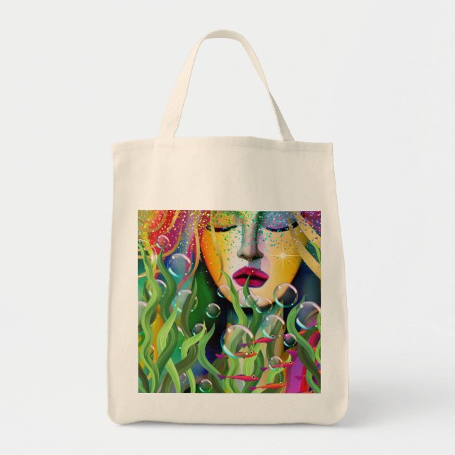 Bolsa Tote Sereia Mágica (Frente)