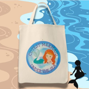 Bolsa Tote Sereia Mais Justa Sob O Mar