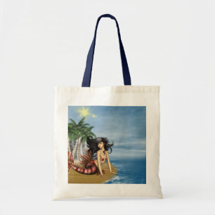 Bolsa Tote Sereia na sacola pequena da praia
