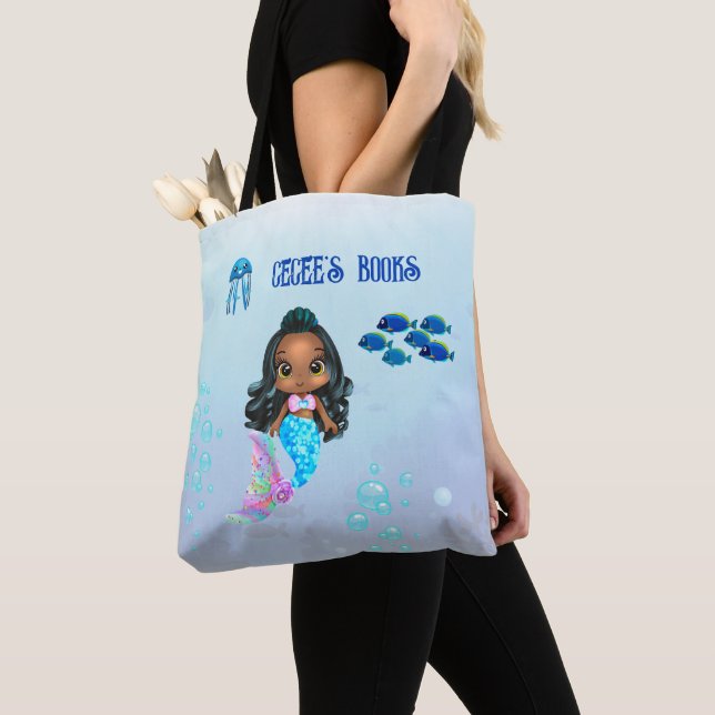 Bolsa Tote Sereia Personalizada (Close Up)