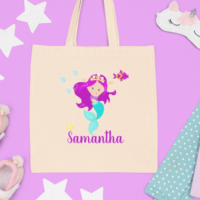 Bolsa Tote Sereia Personalizada - Princesa Cuta (Criador carregado)