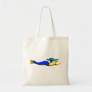 Bolsa Tote sereia preto-de cabelo da natação