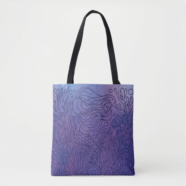 Bolsa Tote Sereia - Roxo (Frente)