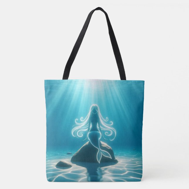 Bolsa Tote Sereia submarina sunlixada (Frente)