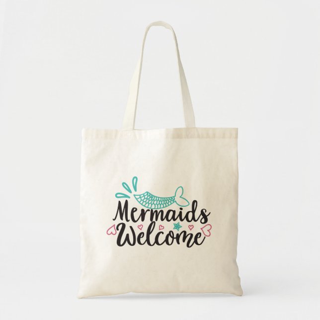 Bolsa Tote Sereias Bem-Vindas (Frente)
