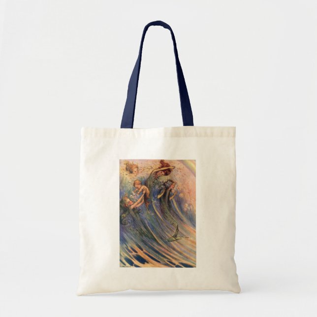 Bolsa Tote Sereias e Bebês (Frente)