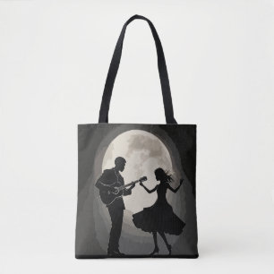 Bolsa Tote Serenada Luuônica: Dança Romance Silhueta