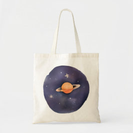Bolsa Tote Serenata de Saturno: Cores Cósmicas