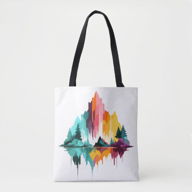 Bolsa Tote Serene Landscape Calm Tranquil Nature Mounts (Frente)