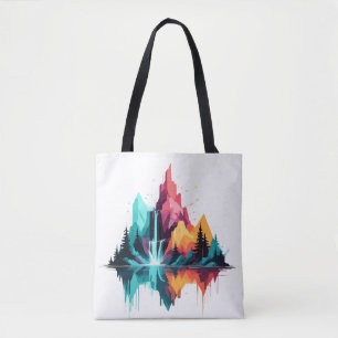 Bolsa Tote Serene Landscape Calm Tranquil Nature Mounts